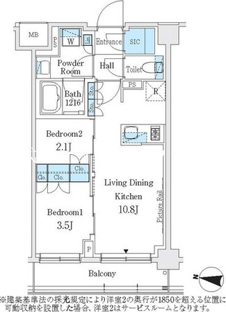 J.GRAN Court 品川西大井WESTの物件間取画像